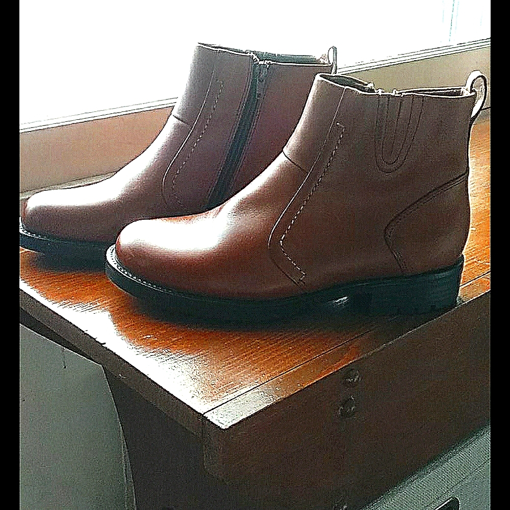 Earth Shoe Ankle Boot brown leather New?
